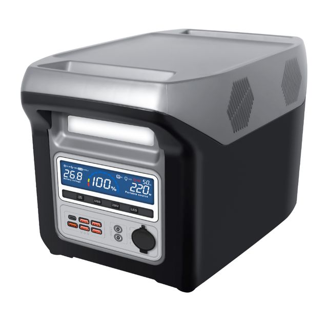 Batería Solar Portátil 1500W + Panel Solar