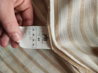 Camicia Elena Mirò righe beige/bianco taglia 48