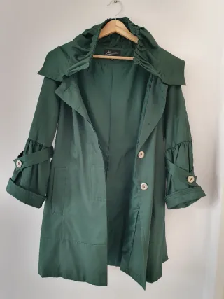 Chaqueta gabardina verde