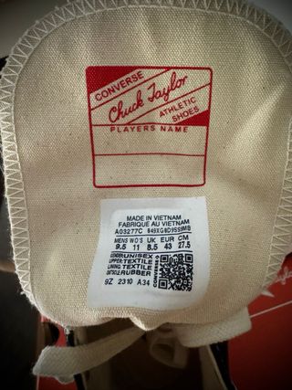 Converse Chuck Taylor 70 AT-CX Negras Nuevas