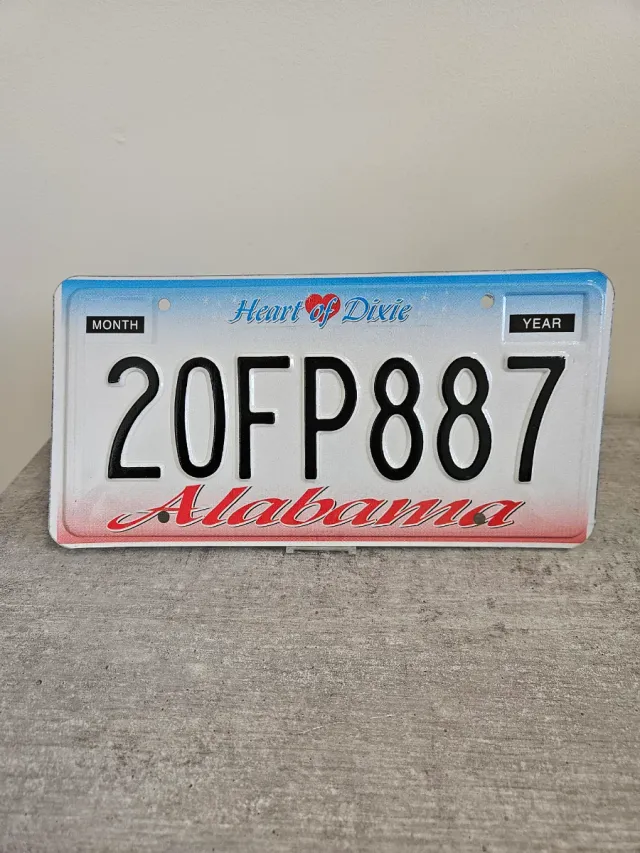 Targa americana Alabama Heart of Dixie da collezione