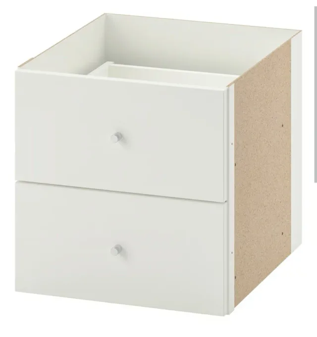 Mueble Ikea Kallax 2 cajones blanco