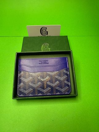 Portacarte Goyard blu
