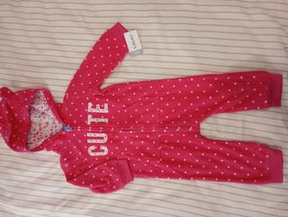 Pijama micropolar niña Carter's 12m