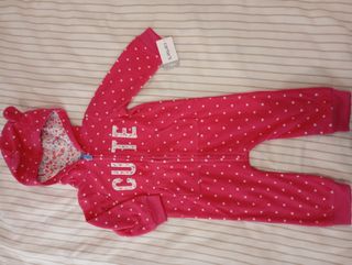 Pijama micropolar niña Carter's 12m