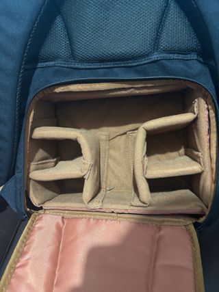 Mochila Tech Negra y Marrón TripIn