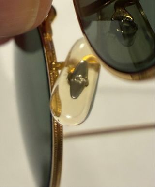 Ray-Ban B&L Oval Montatura Oro Lenti Verdi