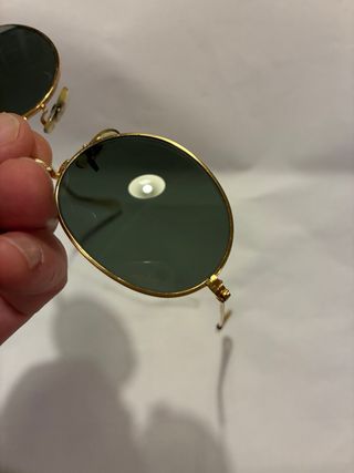 Ray-Ban B&L Oval Montatura Oro Lenti Verdi