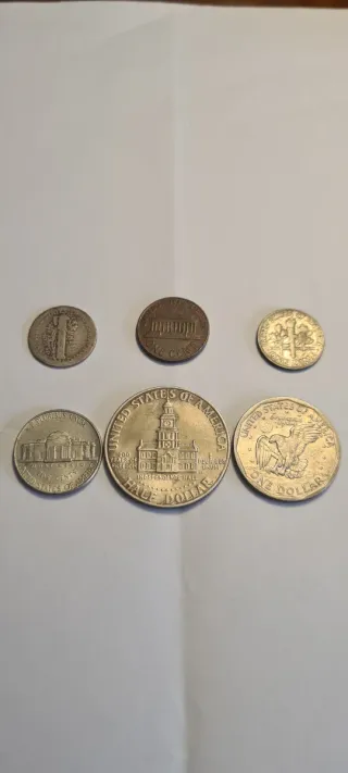 Lote 6 monedas EEUU
