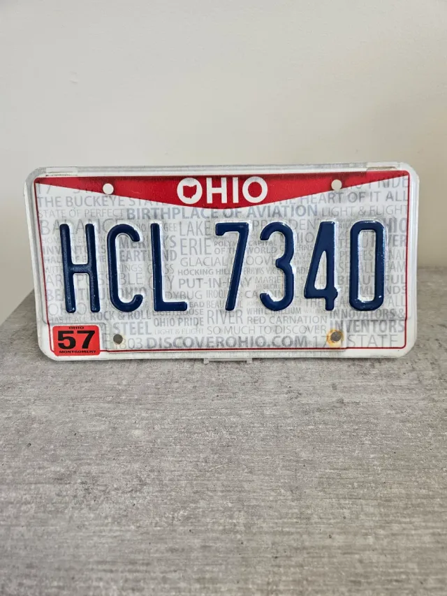 Targa collezionabile Ohio HCL 7340