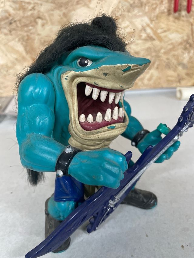 Street Sharks Tiburón Guitarra Figura Acción