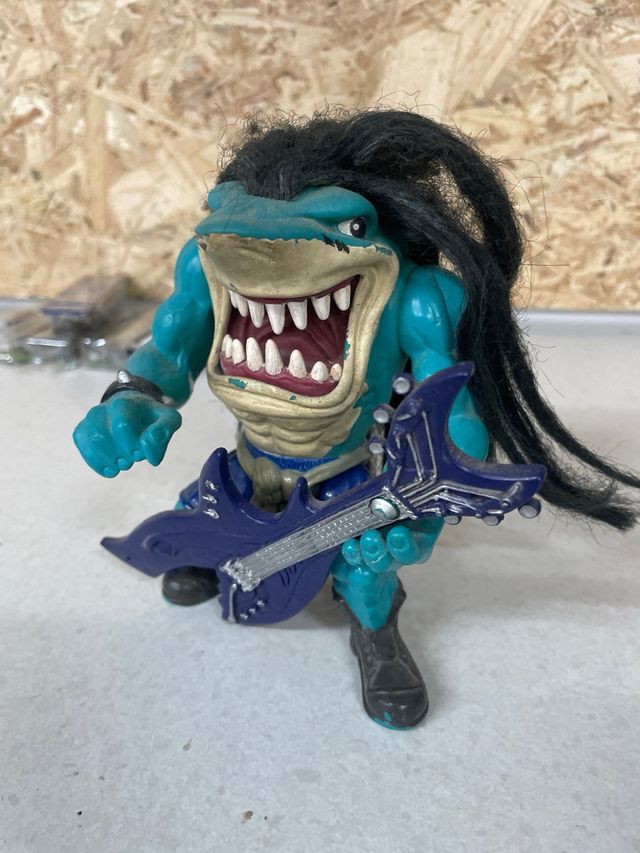 Street Sharks Tiburón Guitarra Figura Acción