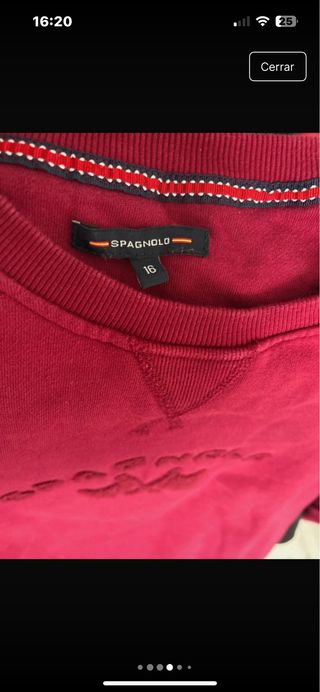 Sudadera Spagnolo Roja