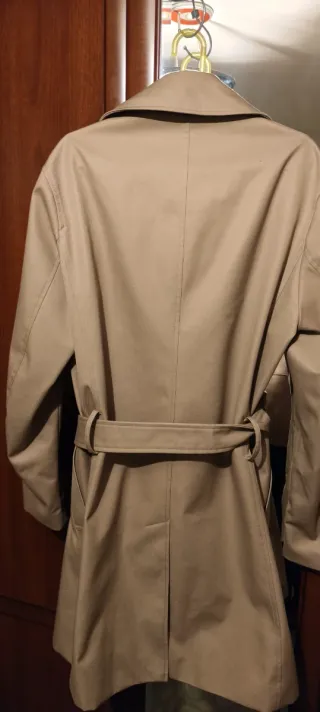 Abrigo Trench Beige hombre