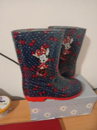 Botas de agua niña Minnie Mous número 28