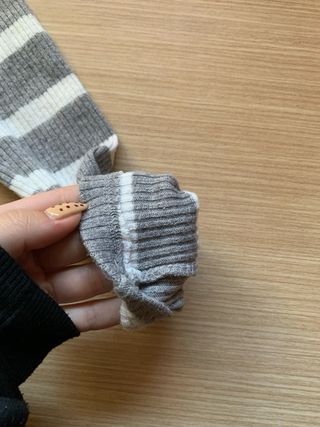 Jersey Stradivarius cuello alto rayas