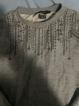 Sudadera gris Primark con estampado