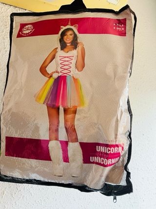 Disfraz Unicornio Tutú Arcoíris Talla Única