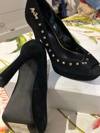 Zapatos Miss Sixty Talla 38 Negros de piel sin est