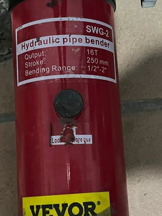 Curvadora de tubos profesional completa