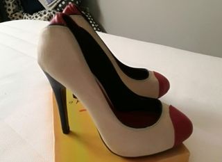 Zapatos de tacón Blanco Shoes tricolor