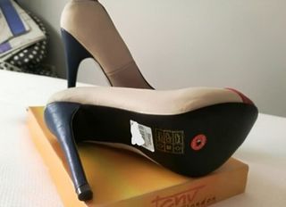 Zapatos de tacón Blanco Shoes tricolor