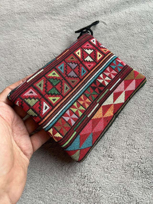Neceser/Cartera Étnica Tribal Multicolor