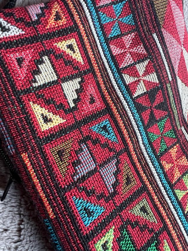 Neceser/Cartera Étnica Tribal Multicolor