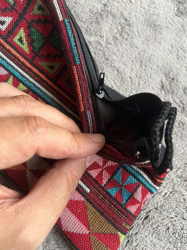 Neceser/Cartera Étnica Tribal Multicolor