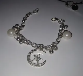 Conjunto de 3 pulseras plateadas