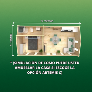 Casa 32m2 con 3 opciones a elegir (Incluye extras)