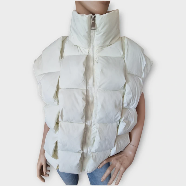 Chaleco unisex a cuadros tridimensional