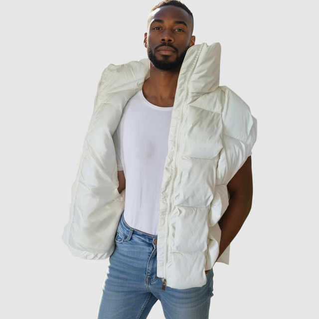 Chaleco unisex a cuadros tridimensional