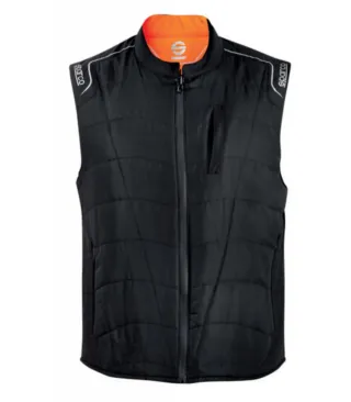 Chaleco reversible Sparco negro/naranja