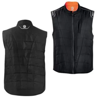 Chaleco reversible Sparco negro/naranja