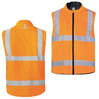 Chaleco reversible Sparco negro/naranja