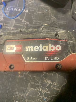Batería Metabo 18V LiHD 5.5Ah CAS