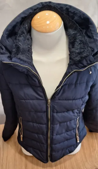 Abrigo Zara Negro Mujer