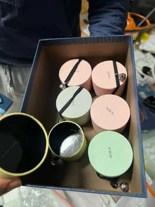 Cajas para joyas Tous (rosa, verde, amarillo)