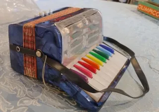 Fisarmonica Pinocchietto Giocattolo Vintage