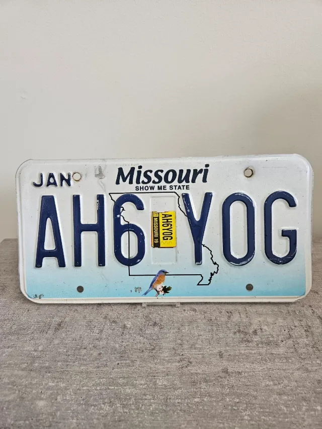 Targa americana del Missouri AH6YOG