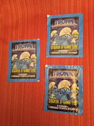 Figurine Puffi Sticker & Game