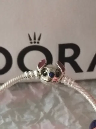 Pulsera Pandora Lilo Stitch Plata
