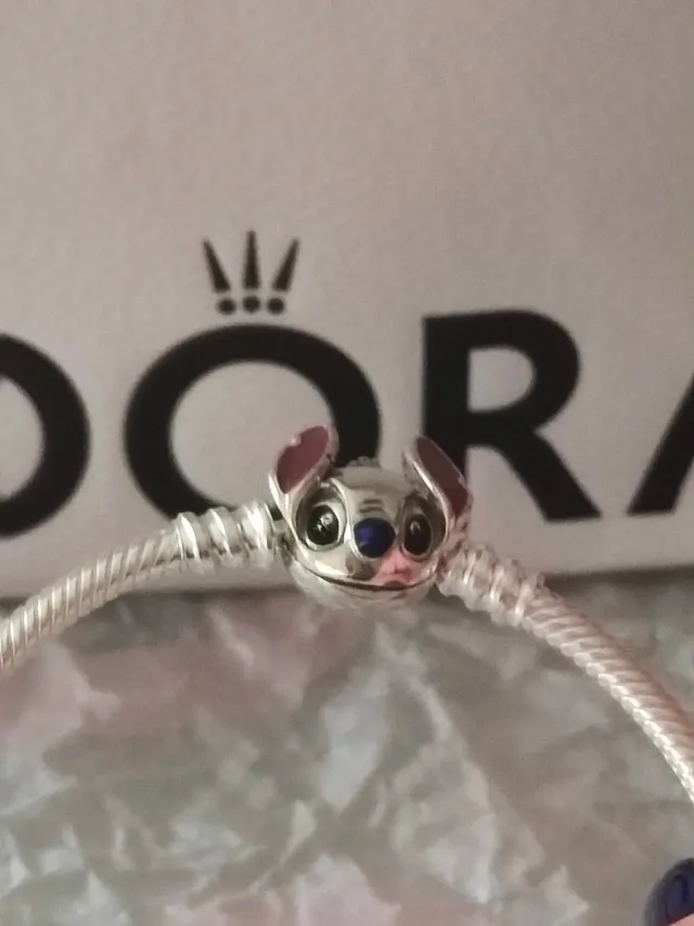Pulsera Pandora Lilo Stitch Plata