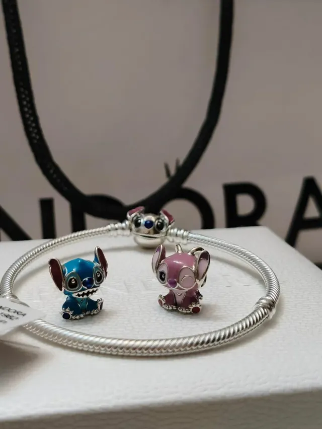 Pulsera Pandora Lilo Stitch Plata
