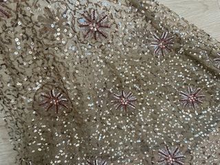 Vestido Zara lentejuelas champagne