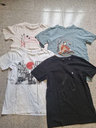 Lote 4 Camisetas Wituka Talla XS