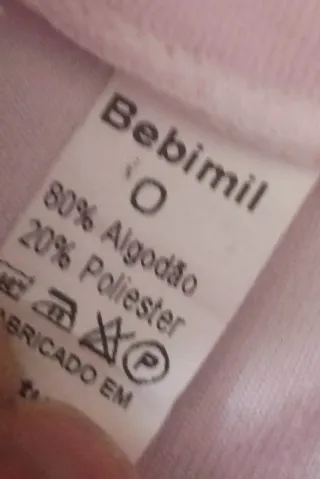 Pijama Bebé Rosa Recém Nascido 44cm