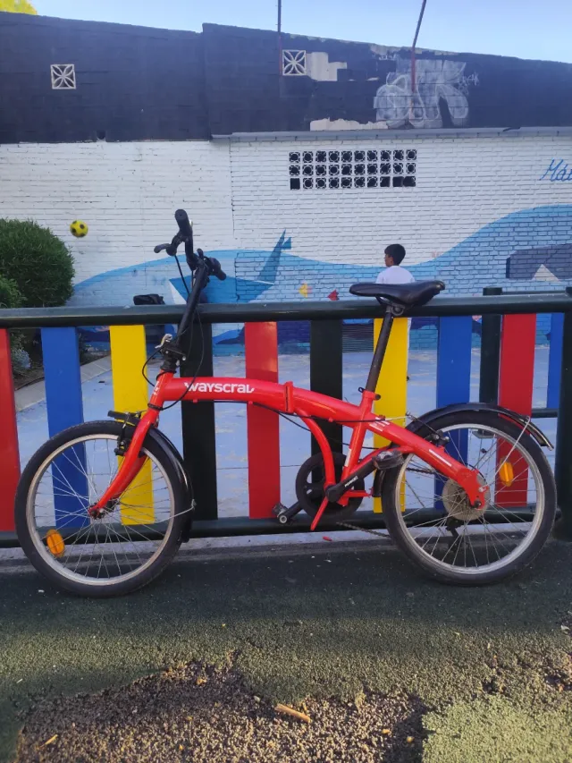 Bicicleta Wayscral Plegable Roja