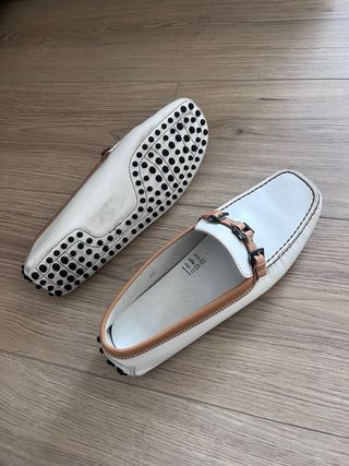 Mocasines Tod's blancos talla 37
